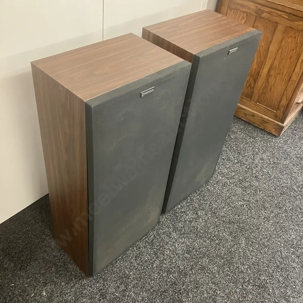 Pair of Sherwood K-5100 Floor Standing Speakers - 8 Ohms 100 Watts Image 1++