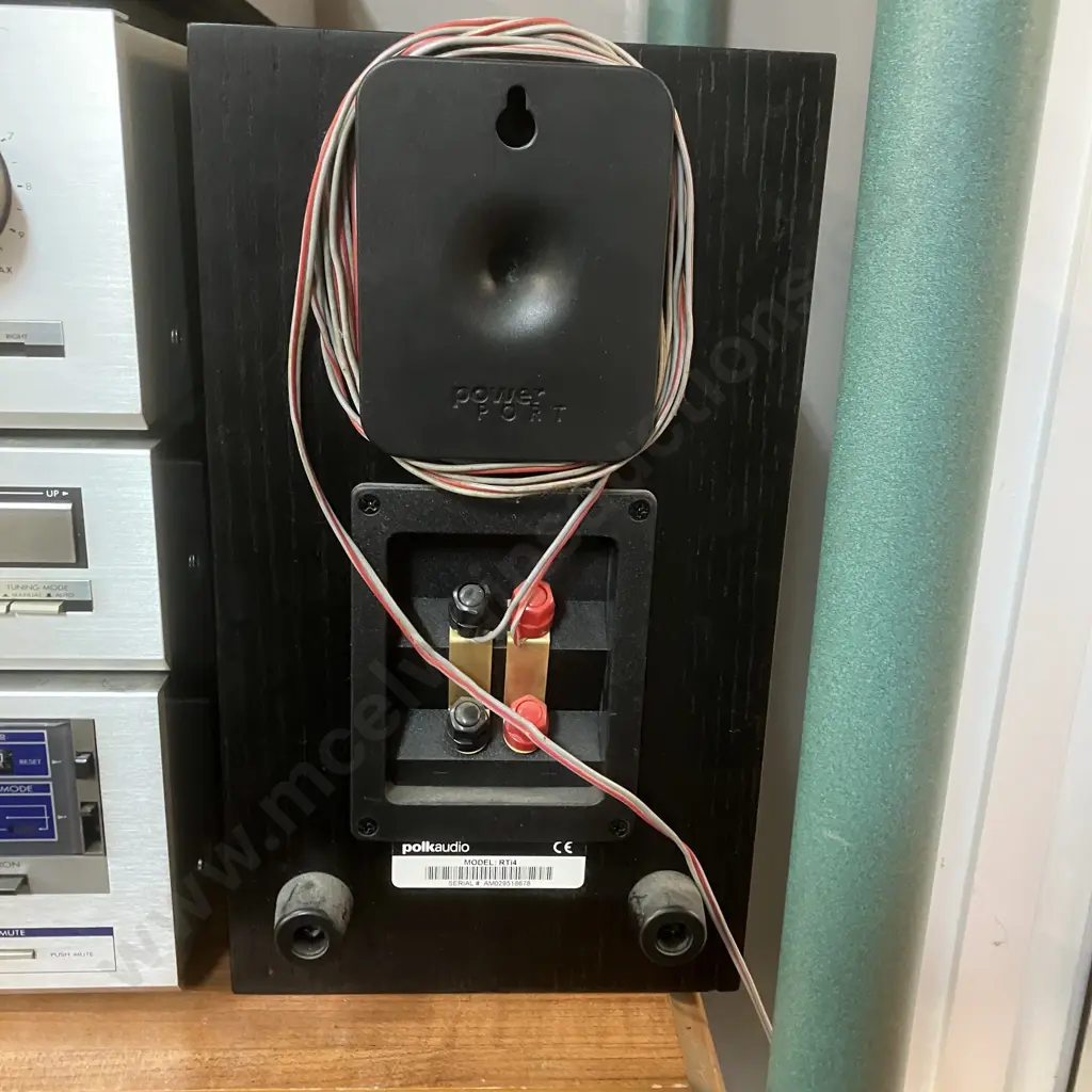 JVC Stereo With QL-A200 Turntable, A-X40 Amplifier Seperate Component Stereo With Polk Audio RTi4 Bookshelf Speakers Image 1++