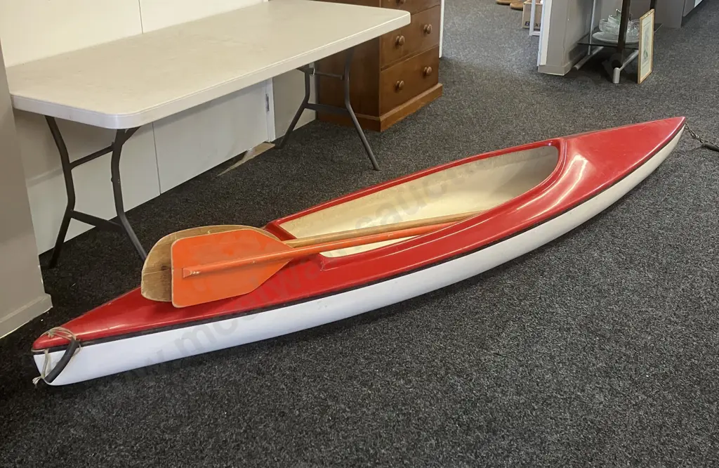 Vintage Novacraft 10' Neptune Canoe With Pair of Paddles - Hamilton New Zealand Image 1++