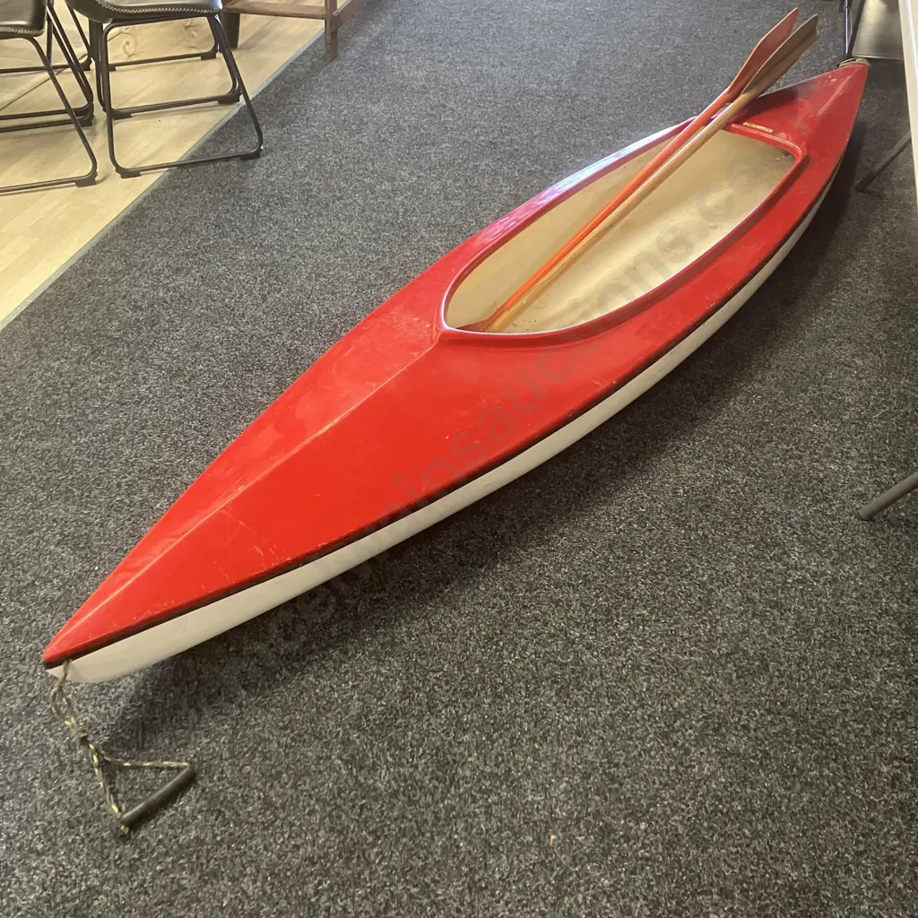 Vintage Novacraft 10' Neptune Canoe With Pair of Paddles - Hamilton New Zealand Image 1++