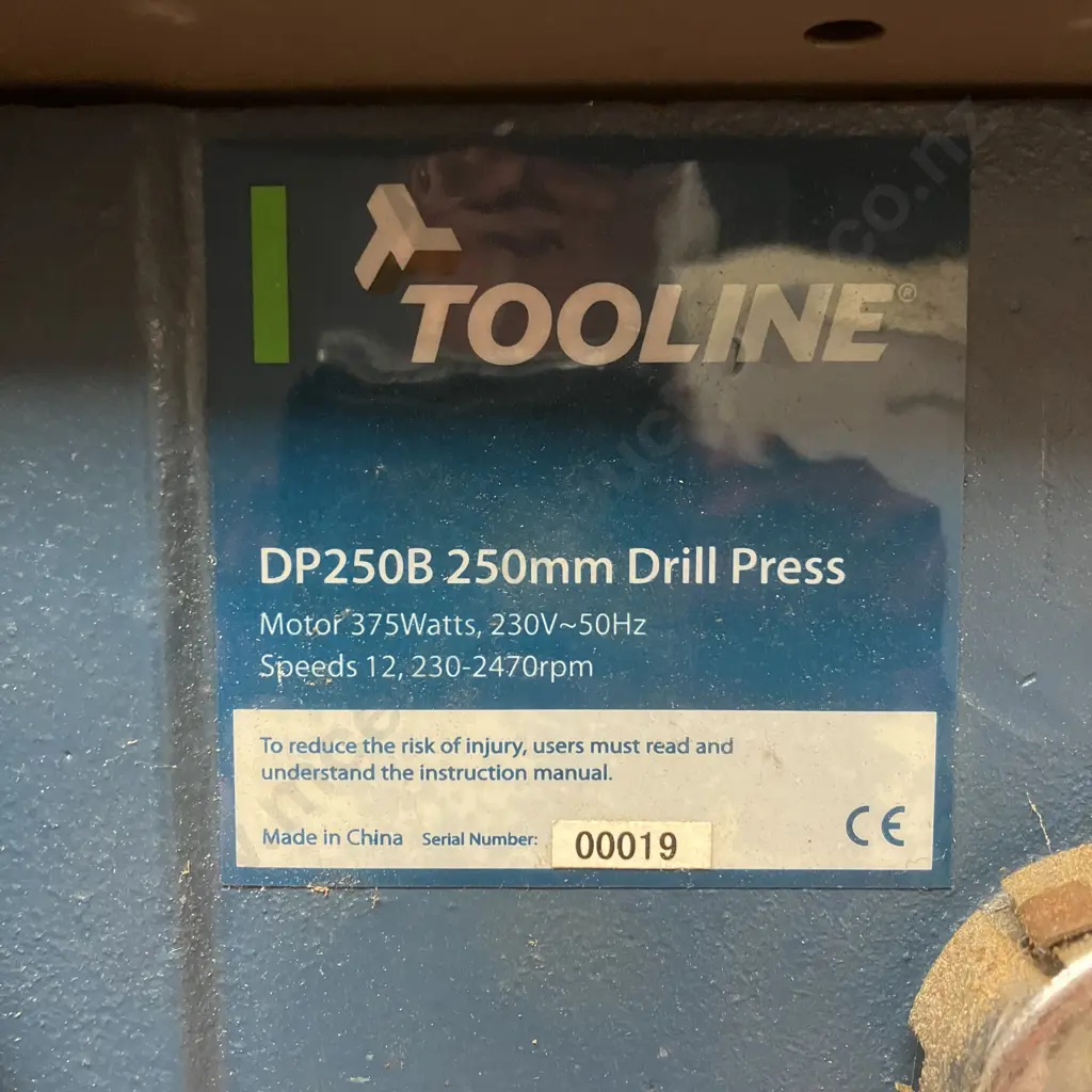 Tooline DP250B 250mm Drill Press Image 1++