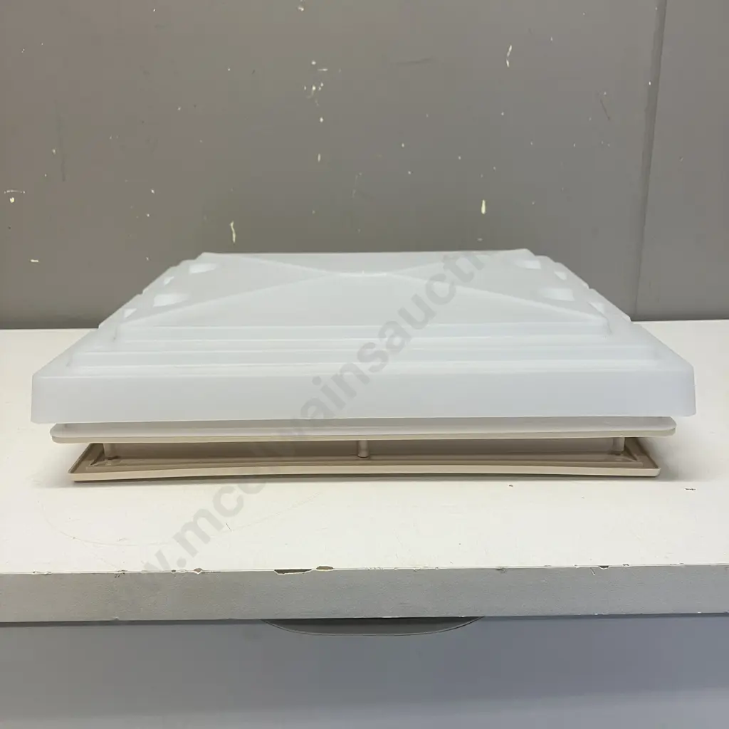 MPK 4 Way Roof Light / Roof Vent With Flyscreen, Opaque Dome, 35 x 31.5cm Cut Out Size Image 1++