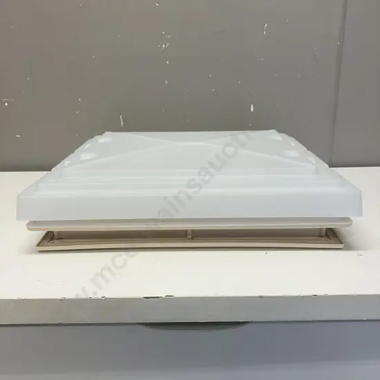 MPK 4 Way Roof Light / Roof Vent With Flyscreen, Opaque Dome, 35 x 31.5cm Cut Out Size