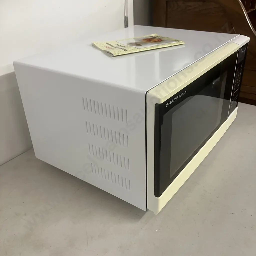 Sharp R-340R (W) Microwave Oven With Manual Image 1++