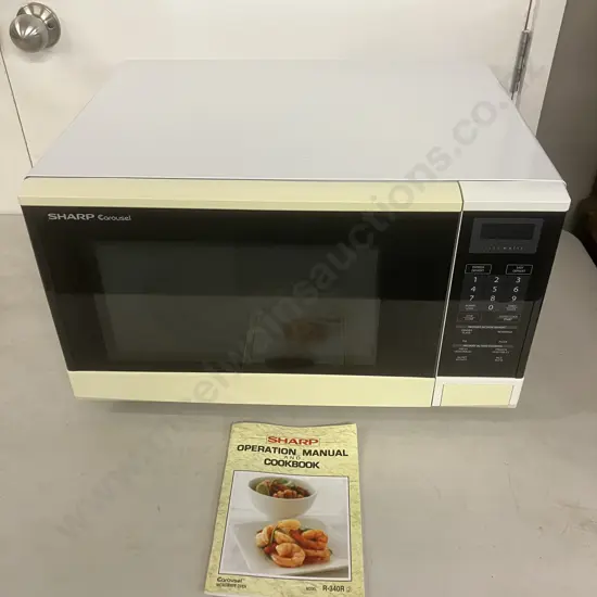 Sharp R-340R (W) Microwave Oven With Manual