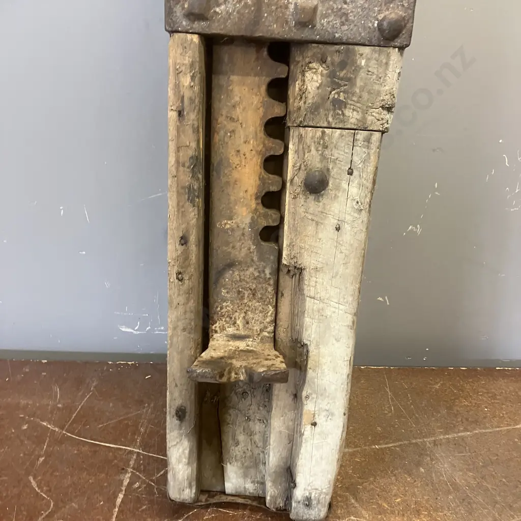 Antique New Zealand Timber Jack - 1800's Image 1++