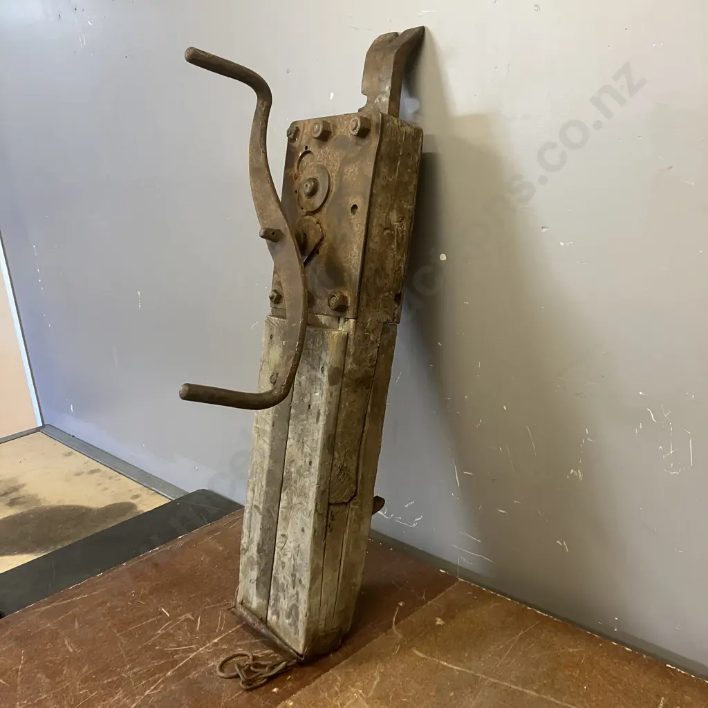 Antique New Zealand Timber Jack - 1800's Image 1++
