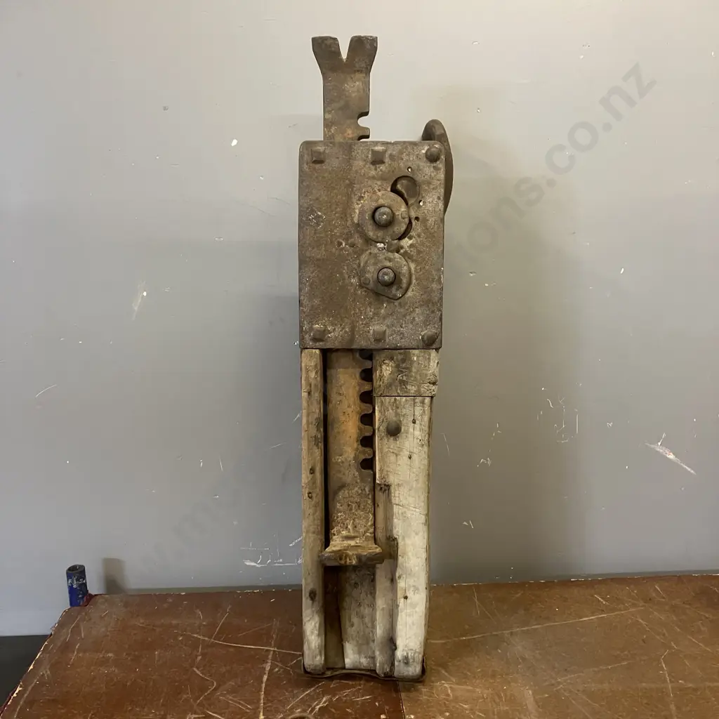 Antique New Zealand Timber Jack - 1800's Image 1++