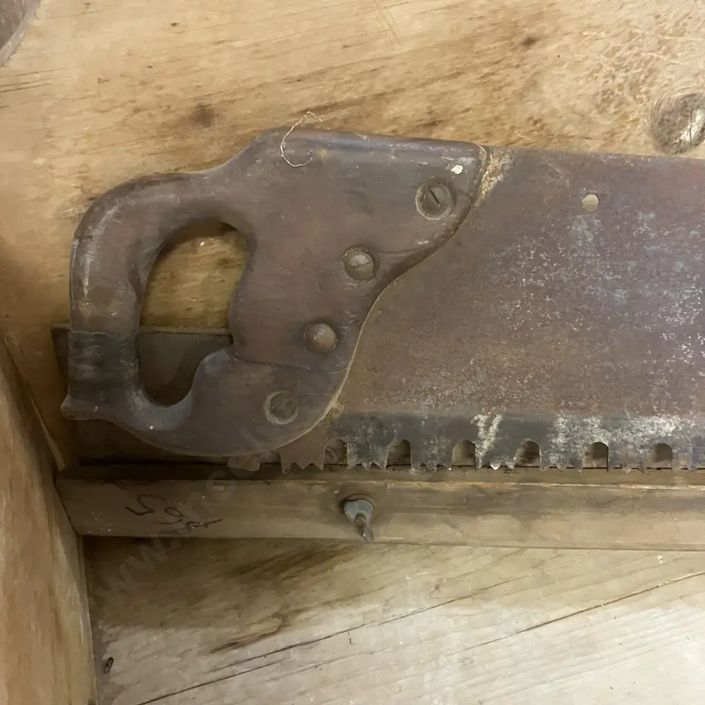 Antique 54" Crosscut Saw Image 1++