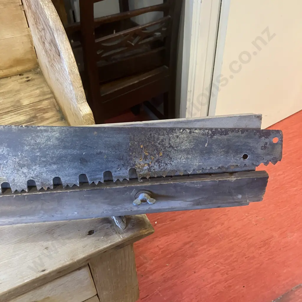 Antique 54" Crosscut Saw Image 1++