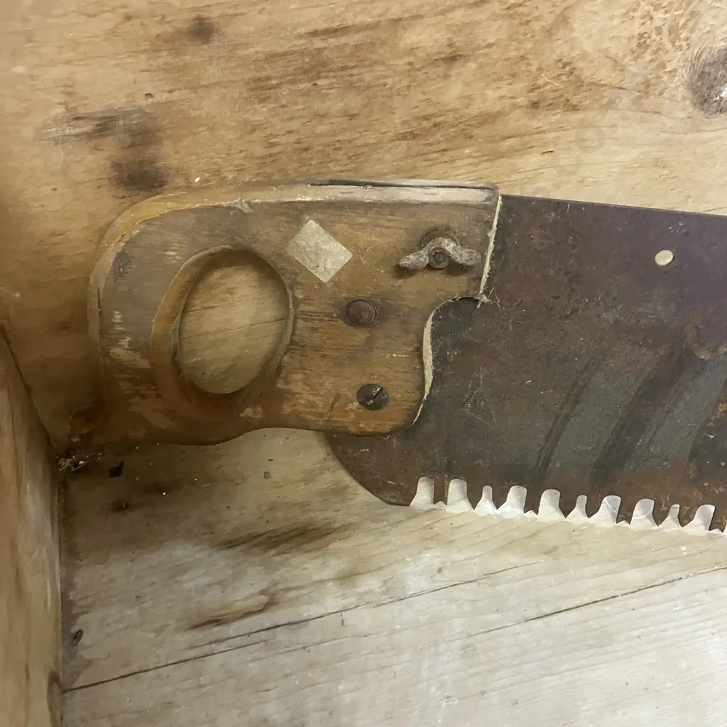 Antique 54" Crosscut Saw Image 1++