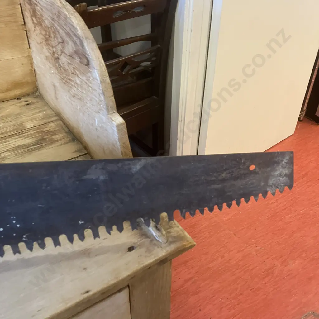 Antique 54" Crosscut Saw Image 1++