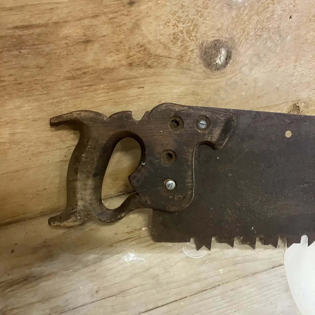 Vintage 41" Crosscut Saw Image 1++