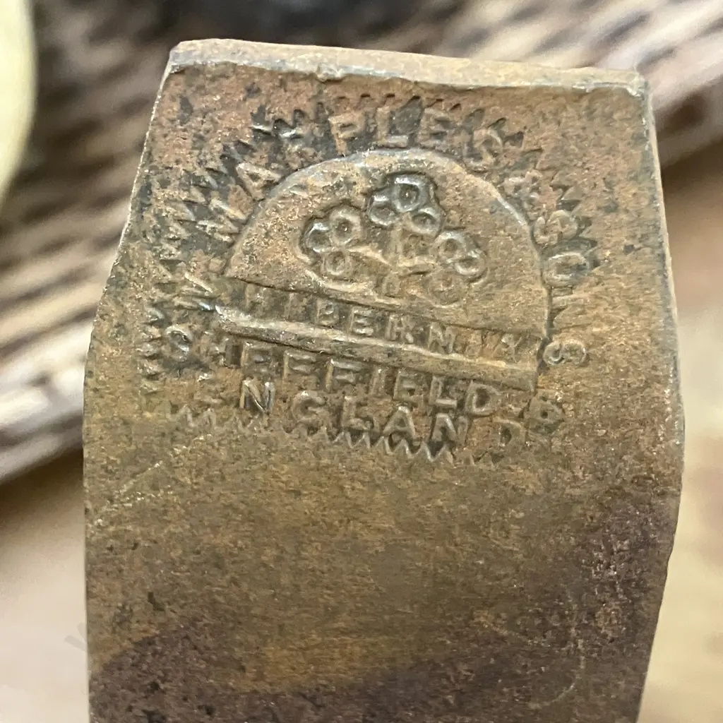 Antique Wooden Smoothing Plane - W. Marples & Sons Hibernia Sheffield Stamped On Blade Image 1++