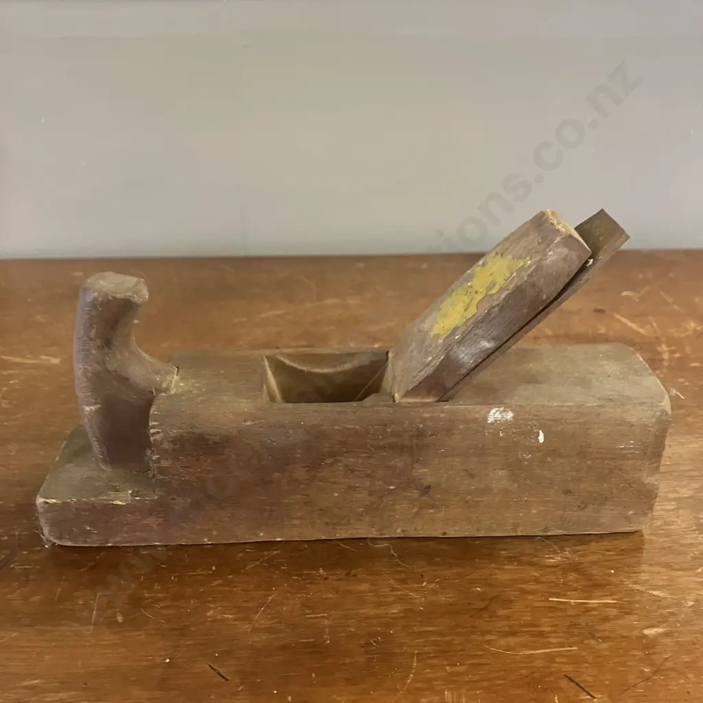 Antique Wooden Smoothing Plane - W. Marples & Sons Hibernia Sheffield Stamped On Blade Image 1++