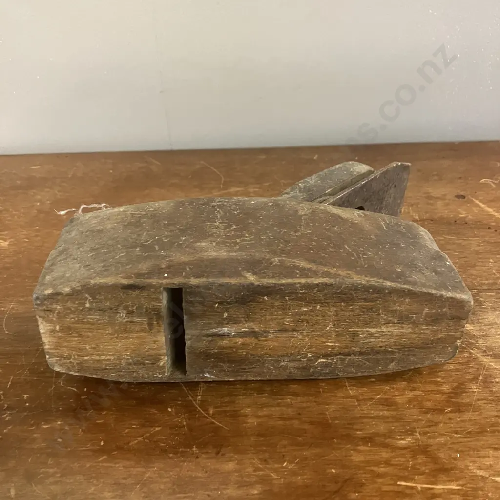 Antique Wooden Smoothing Plane With Bleckmann Solingen Stamped On Blade Image 1++