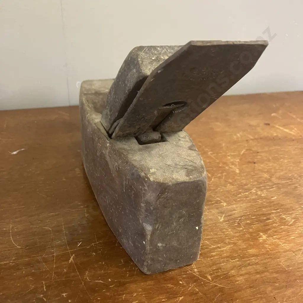 Antique Wooden Smoothing Plane With Bleckmann Solingen Stamped On Blade Image 1++