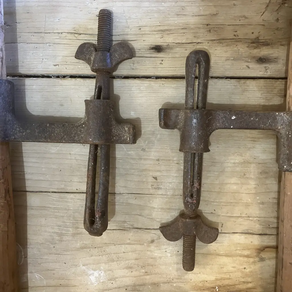 Pair of Antique 2-Man Crosscut Saw Handles Image 1++