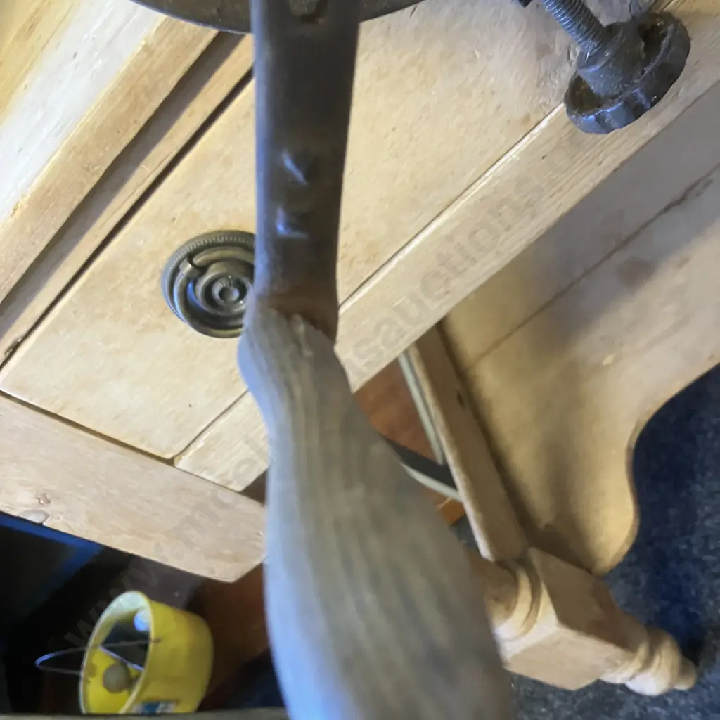 Vintage Clamp On Hand Bench Grinder Image 1++