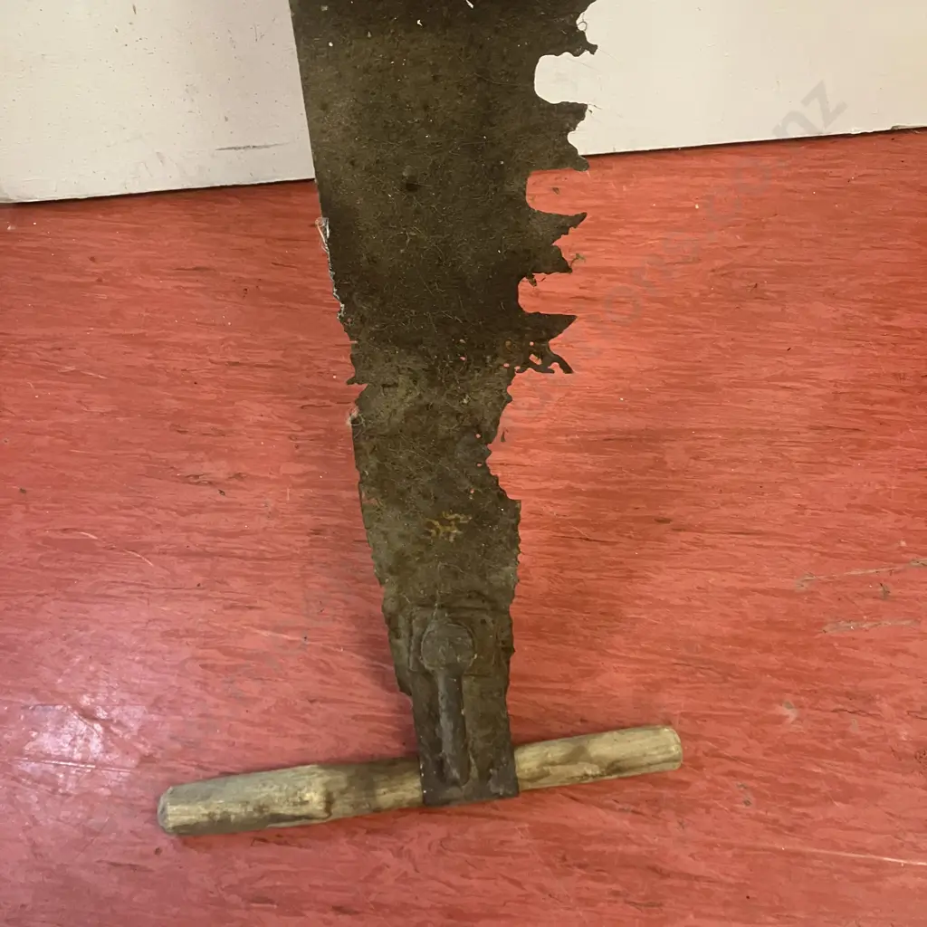 Antique 82" 2-Man Crosscut Saw (Distressed) Image 1++