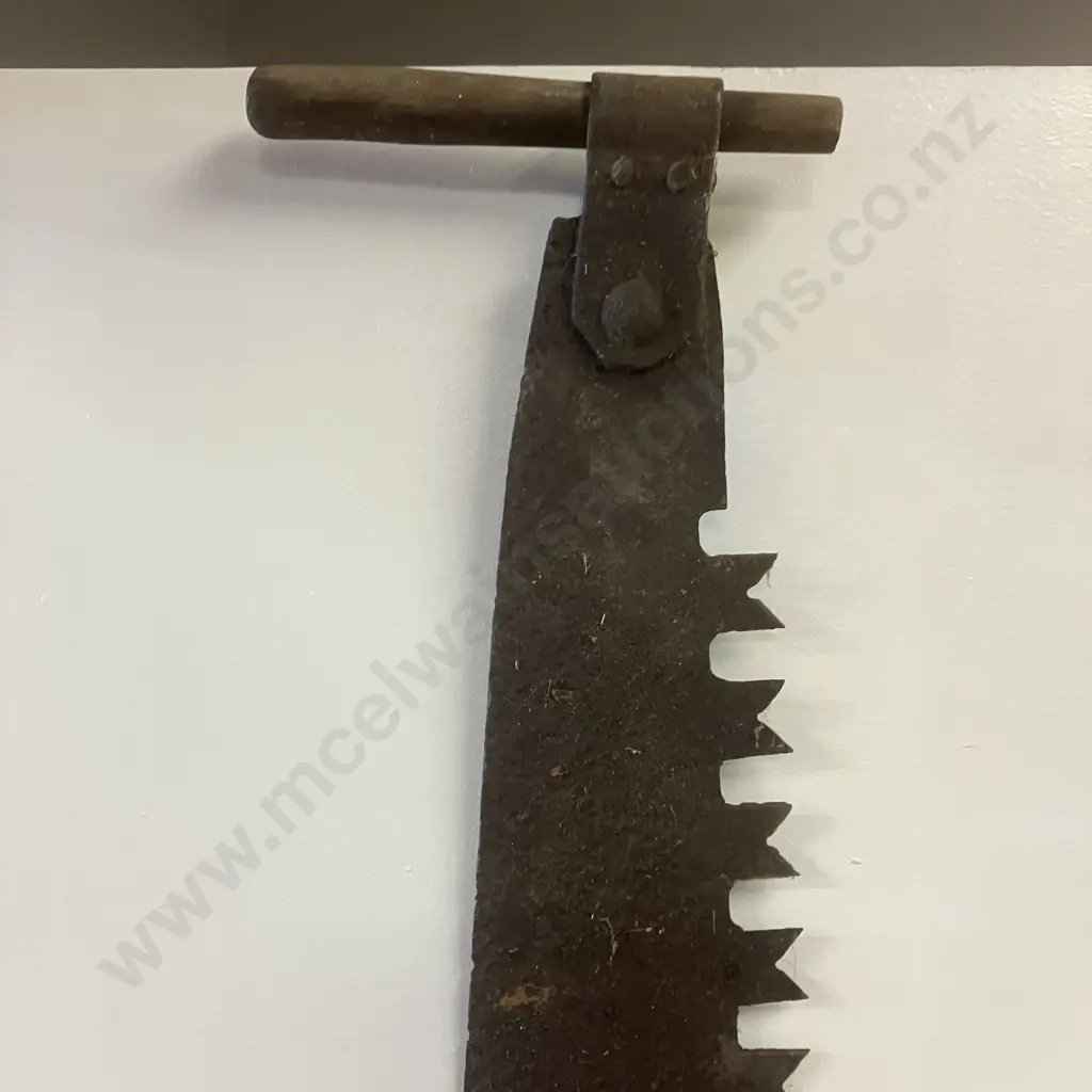 Antique 82" 2-Man Crosscut Saw (Distressed) Image 1++
