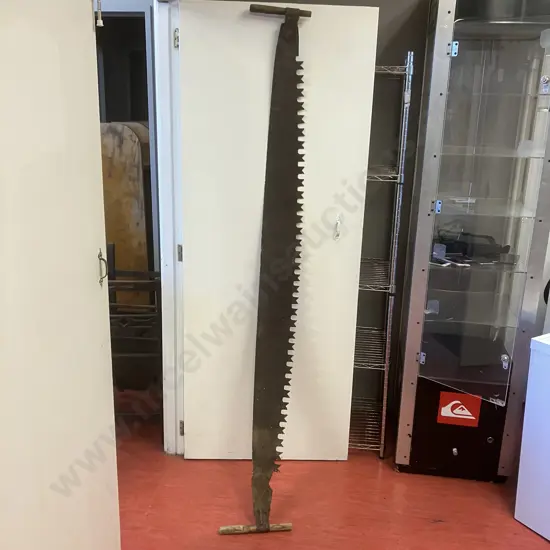 Antique 82" 2-Man Crosscut Saw (Distressed)