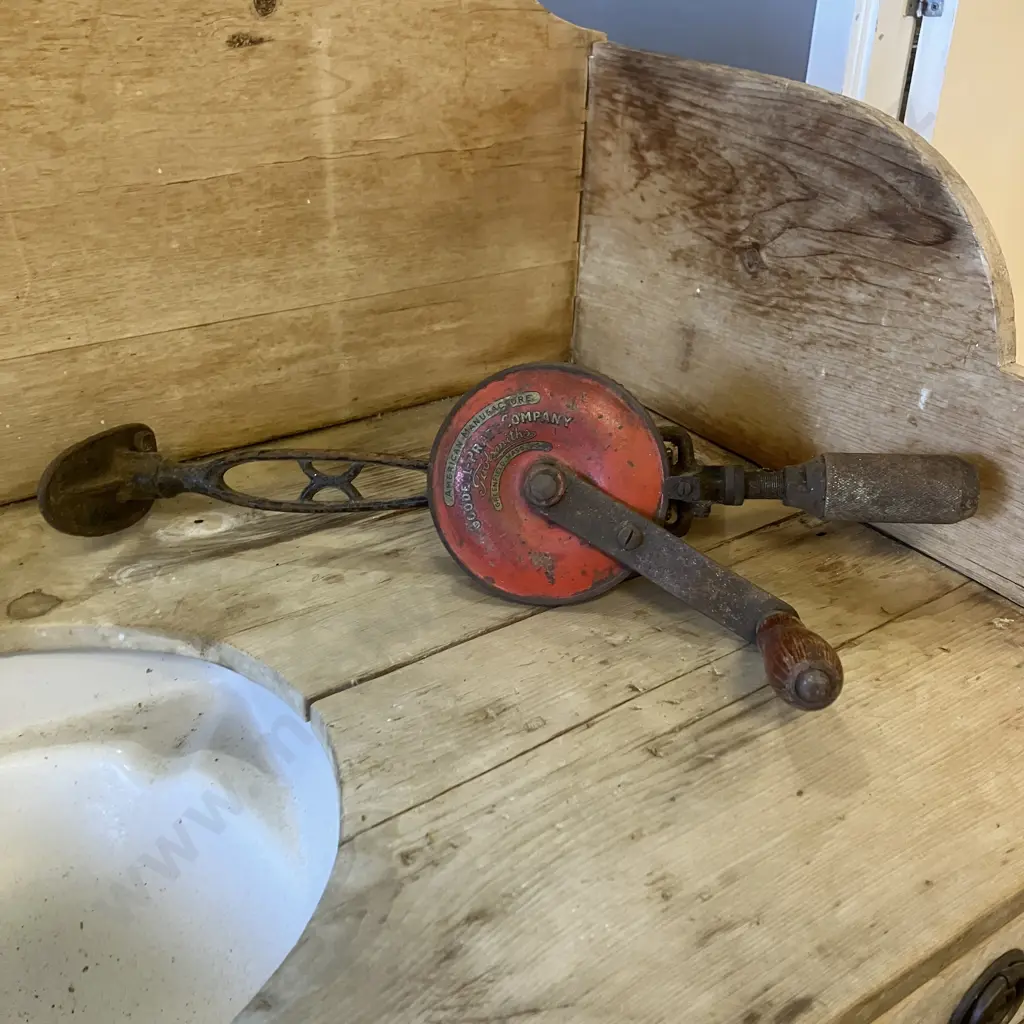 Antique Goodell - Pratt Breast Drill, c 1880 to 1915 USA Image 1++