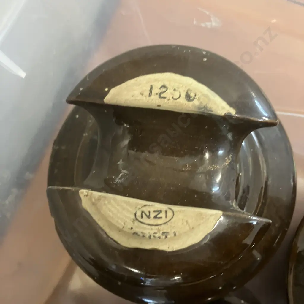 NZI Insulators - Stamped, Assorted x 9 Image 1++