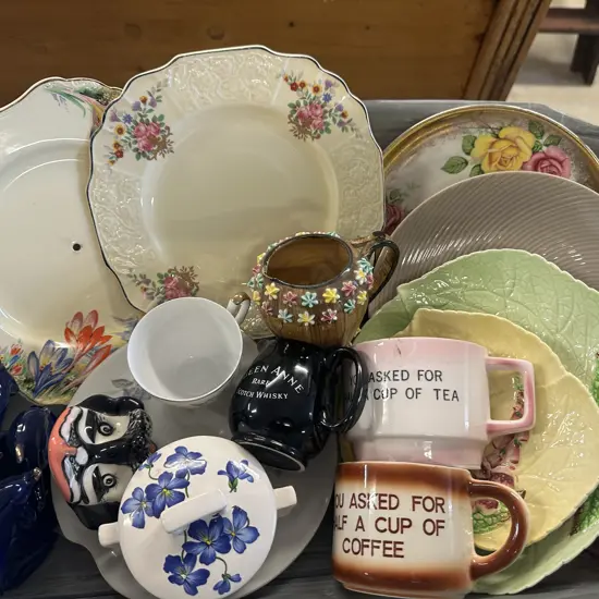 Assorted China And Ornaments Including Myott Etc