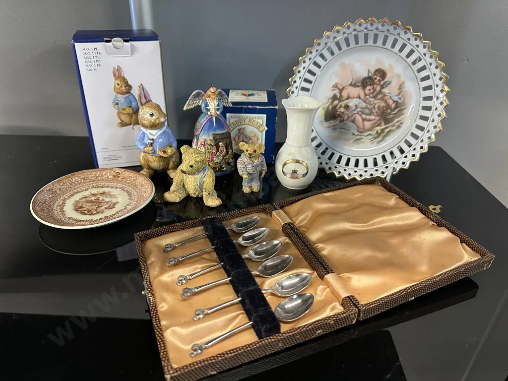Villeroy & Boch Bunny Tales 'Max' Teddy Ornaments, China, Teaspoons Etc Image 1++