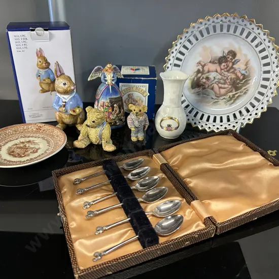 Villeroy & Boch Bunny Tales 'Max' Teddy Ornaments, China, Teaspoons Etc