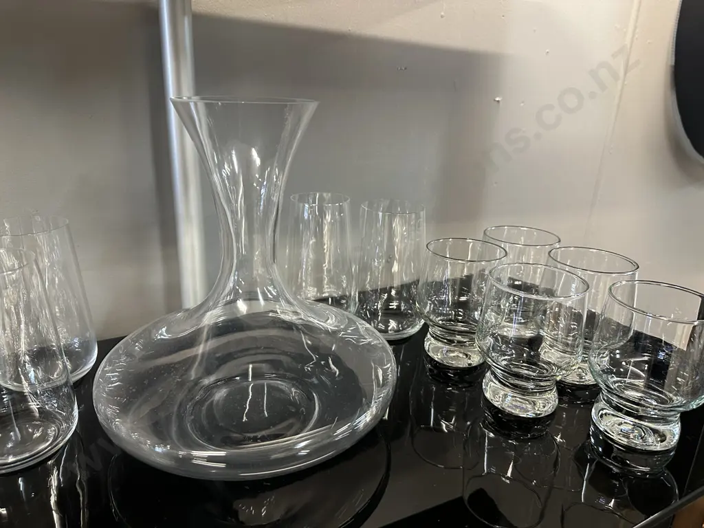 Selection Of Glasses & Decanter Image 1++