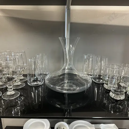 Selection Of Glasses & Decanter