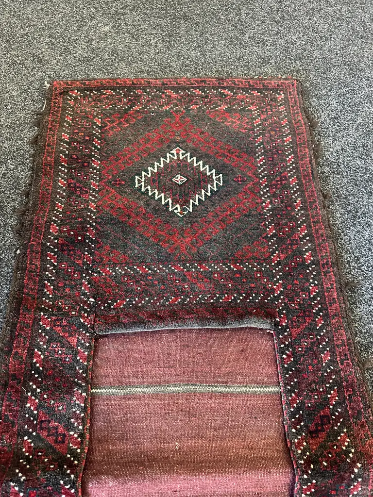 Persian Hand Knotted Camel Saddle Bag. 174 x 64cm Image 1++