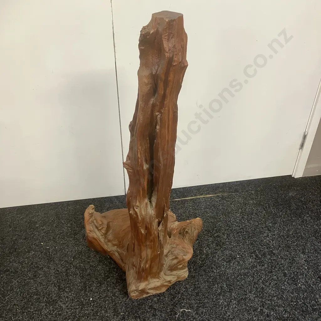 Vintage Stump Bottle Rack. H89cm Image 1++