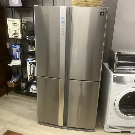 Sharp 624L French Door Fridge Freezer Stainless Steel, SJ-FP624V-SL