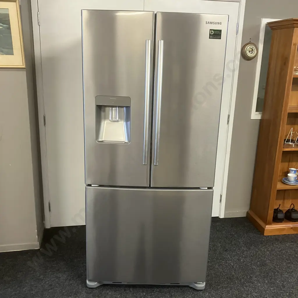 Samsung 533Litre French Door Fridge Freezer In EZ Clean Steel, Model SRF533DLS Image 1++