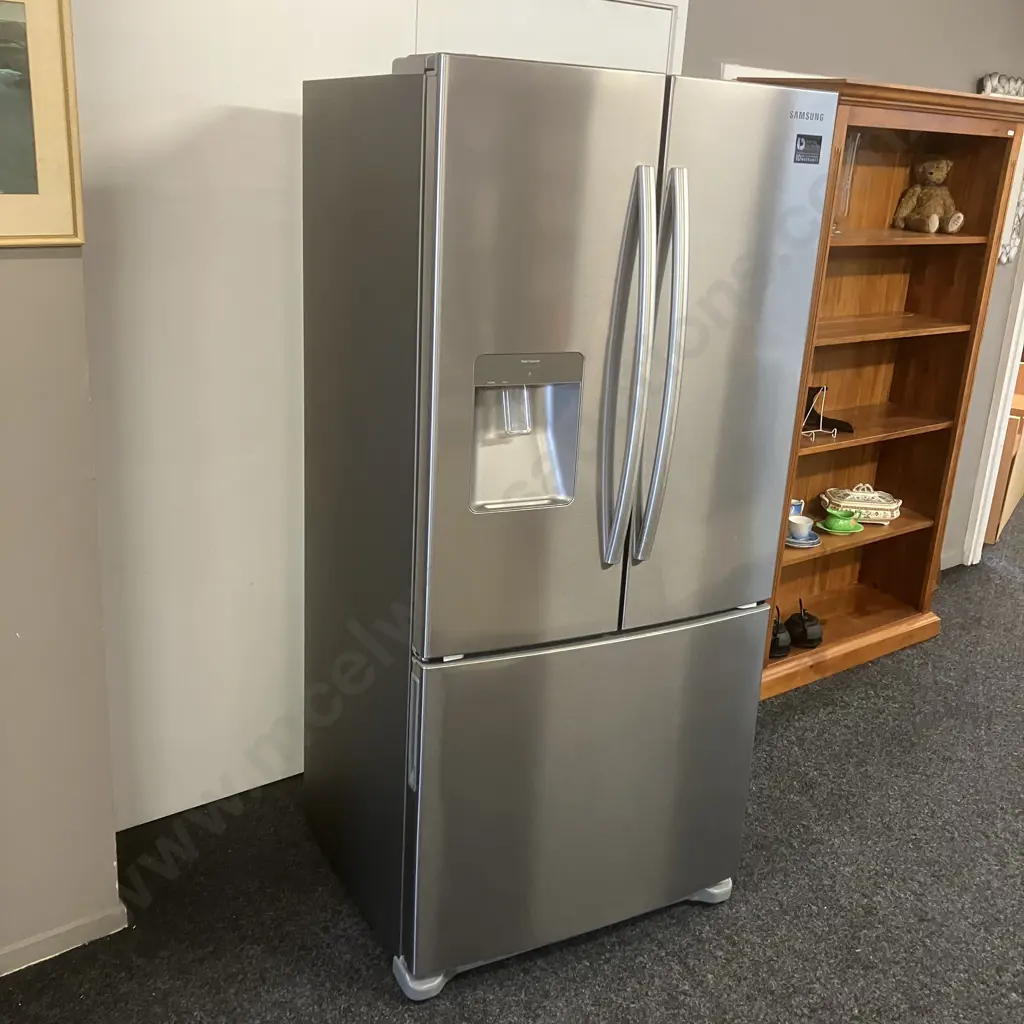 Samsung 533Litre French Door Fridge Freezer In EZ Clean Steel, Model SRF533DLS Image 1++