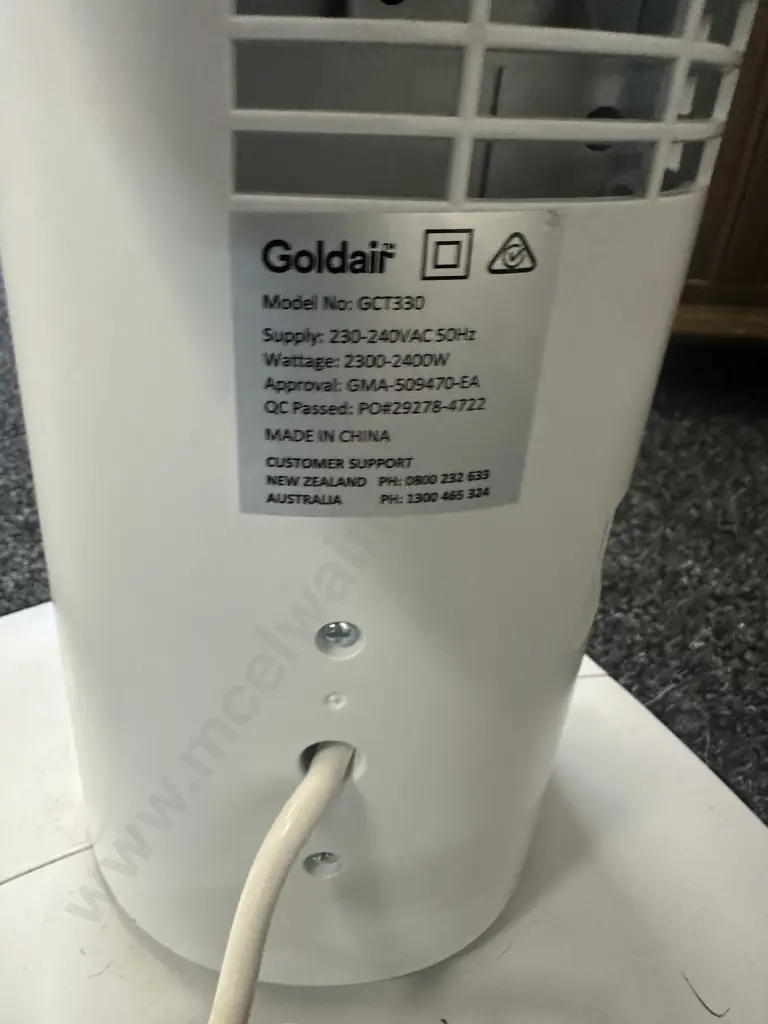 Goldair Ceramic Tower Heater Wi Fi Smart Home With manual Model GCT330 Image 1++