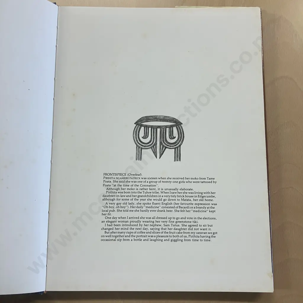 The Blue Privilege: The Last Tattooed Maori Women Te Kuia Moko - Harry Sangl. 1980 Signed First Edition Image 1++