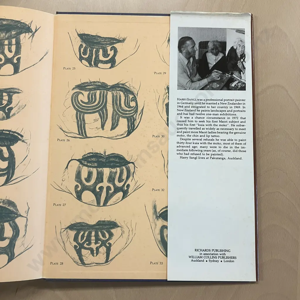 The Blue Privilege: The Last Tattooed Maori Women Te Kuia Moko - Harry Sangl. 1980 Signed First Edition Image 1++
