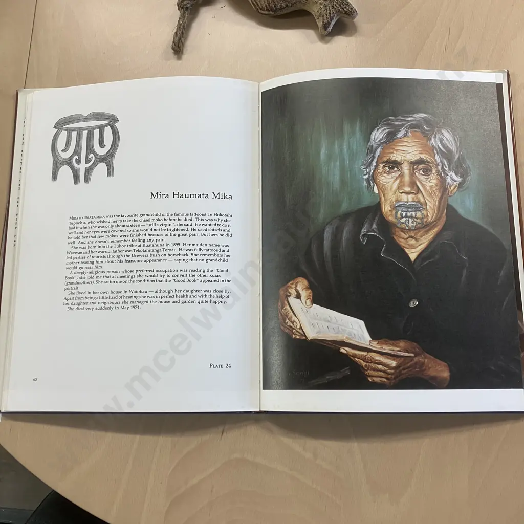 The Blue Privilege: The Last Tattooed Maori Women Te Kuia Moko - Harry Sangl. 1980 Signed First Edition Image 1++