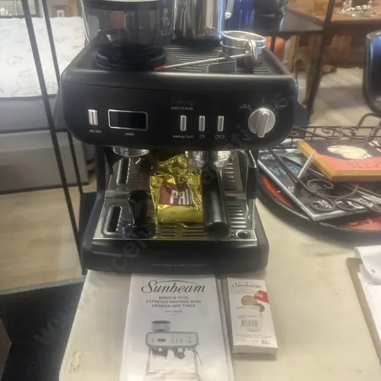 Sunbeam Barrista Plus Espresso Machine With Grinder & Timer