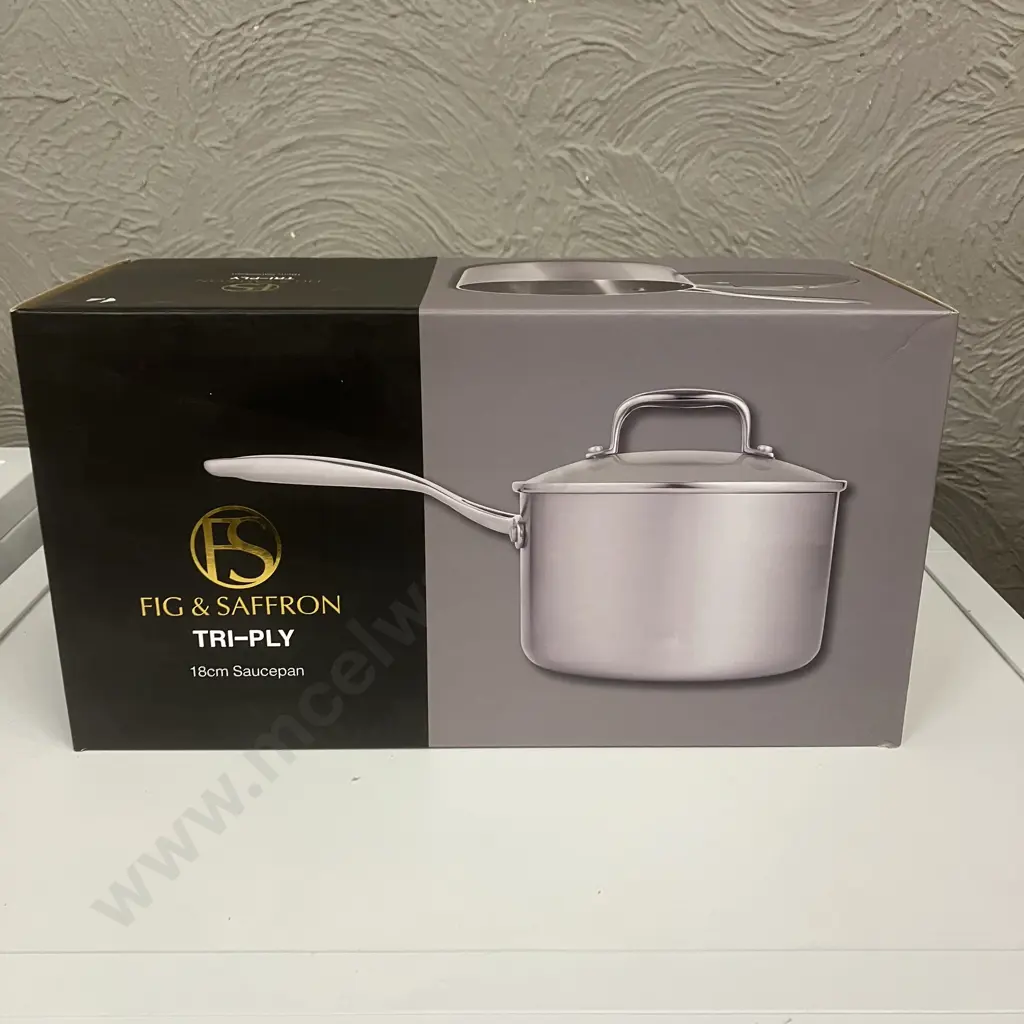 Fig & Saffron Tri-Ply 18cm Saucepan With Lid Image 1++