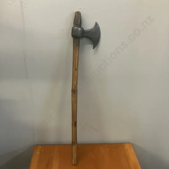 Antique Hand Forged Small Axe. L65cm