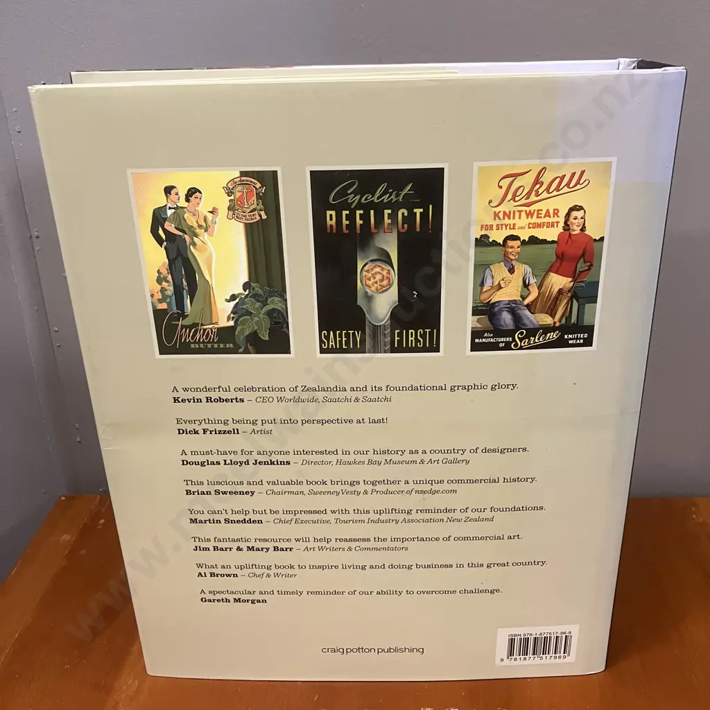 Scarce Promoting Prosperity. The Art of Early New Zealand Advertising by Peter Alsop and Gary Stewart 2013 Hardcover Image 1++
