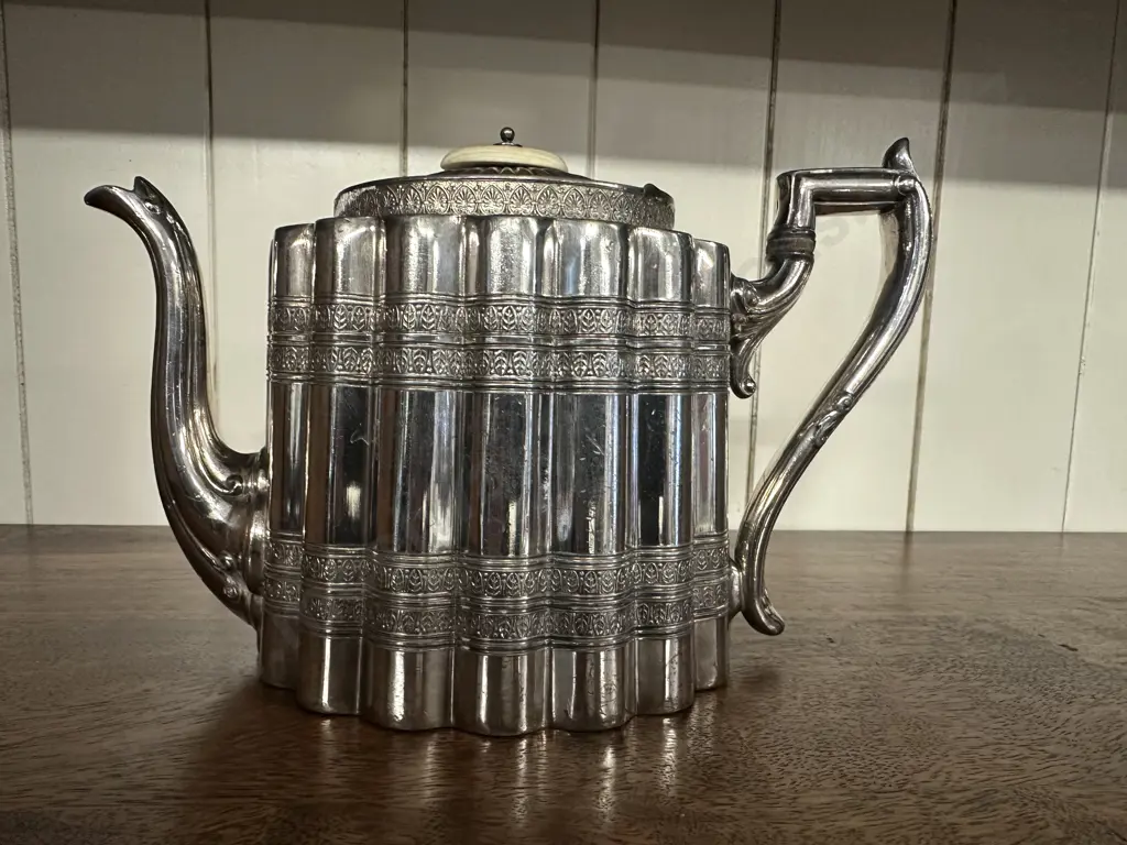 Victorian Silverplate Teapot Image 1++