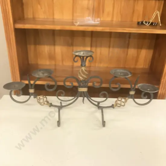 Five Candle Candlestick. 32 x 73cm