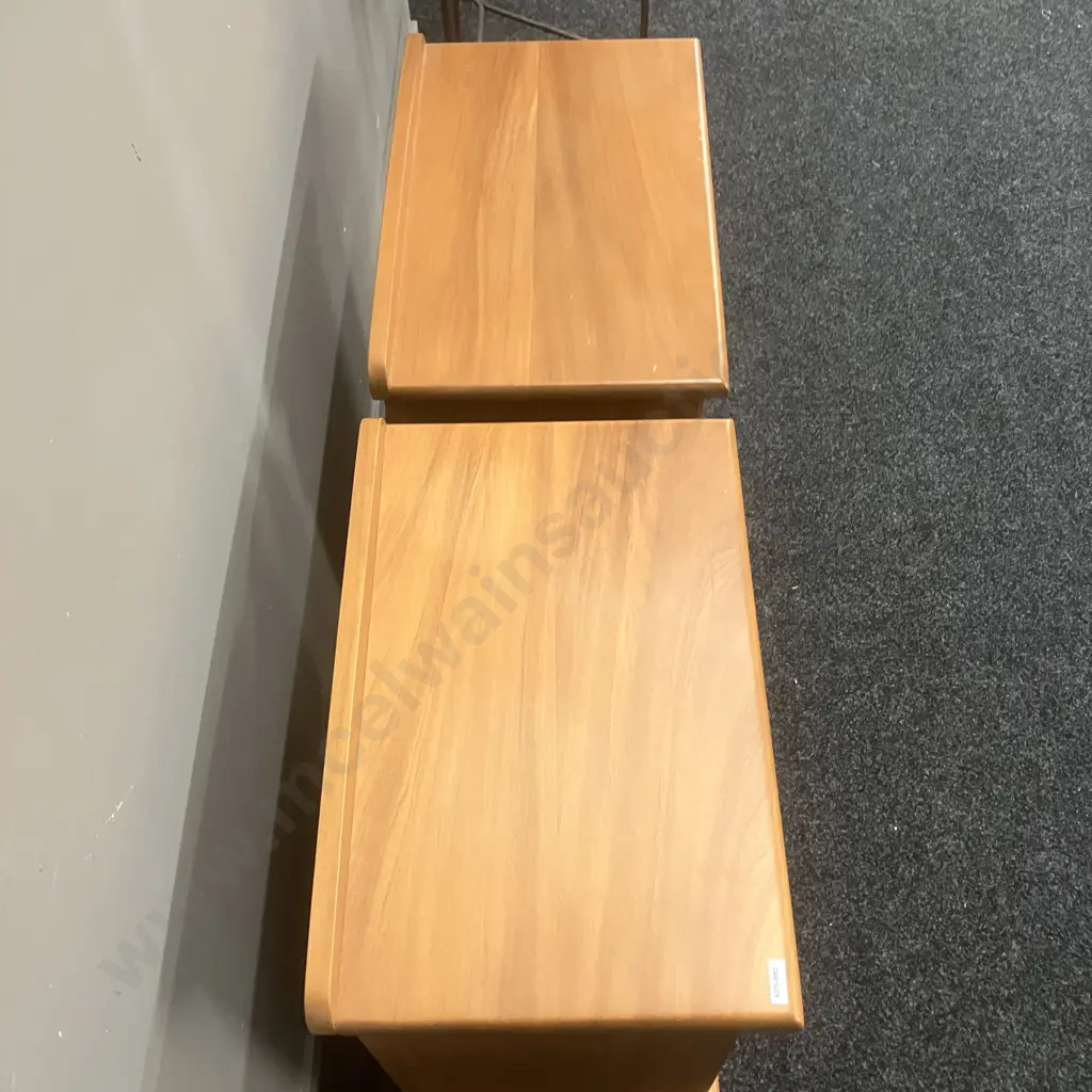 Forest Furniture Fijian Kauri Pair of 3 Drawer Bedsides. H63.5 W360 D55.5cm Image 1++