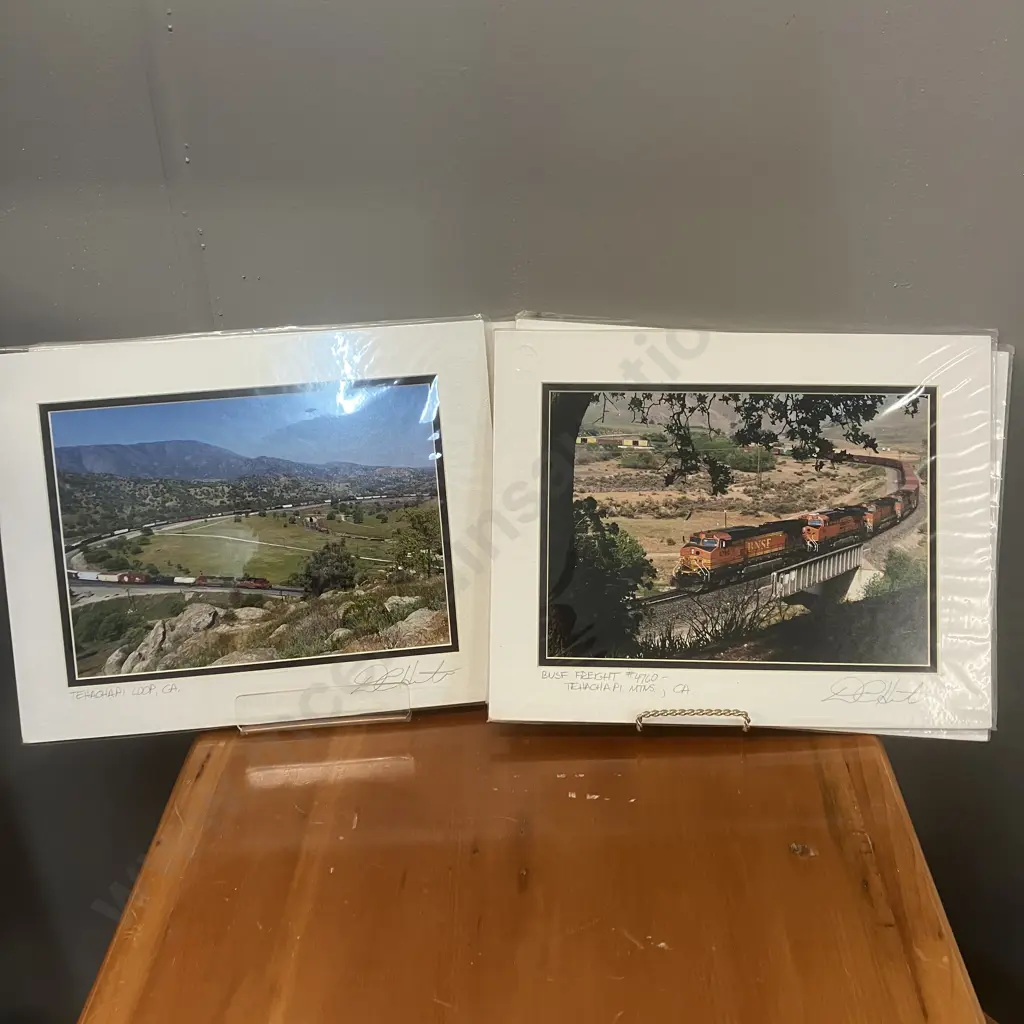 David C. Hiete (California) Signed Photos - Pair of Gettysburg & Pair of US Rail. 28 x 35.5cm Image 1++